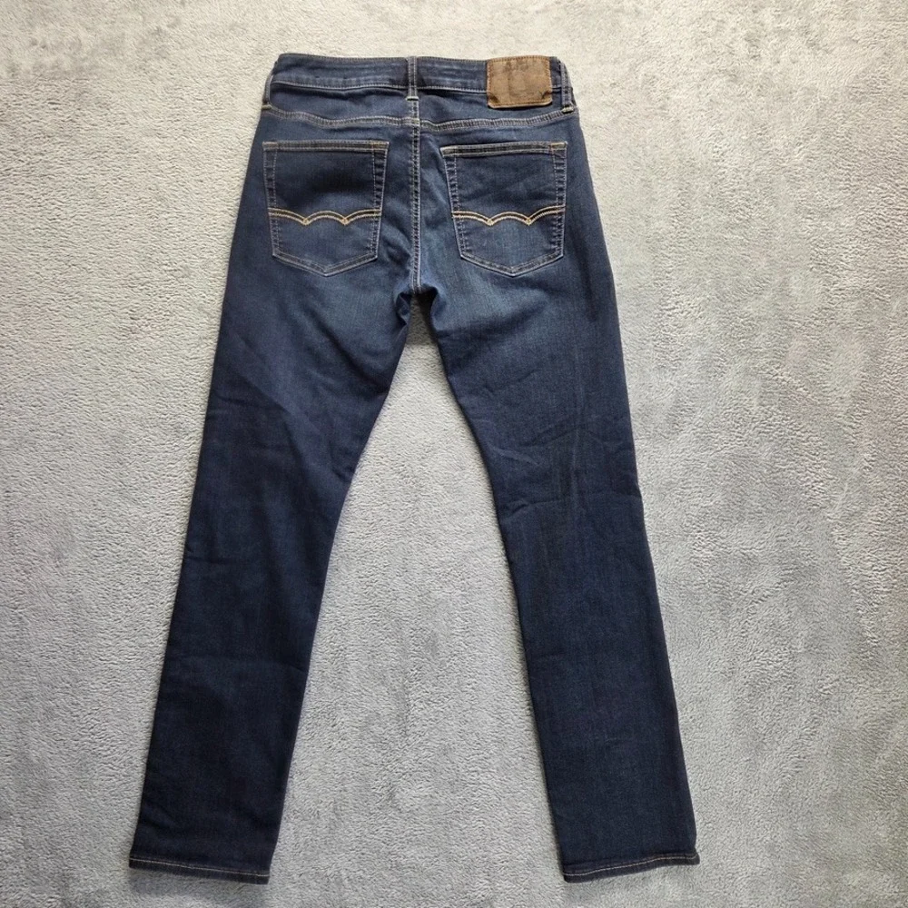 American Eagle Jeans Mens 28X30 Blue Slim Straight Low Rise Extreme‎ Flex Denim